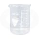 Heat-resistant graduated glass beaker - 1000 ml