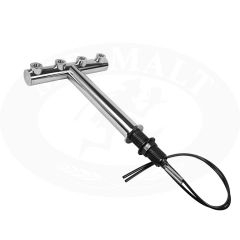 Colonne Tee Beer Tower en acier inoxydable 4 voies 5/8